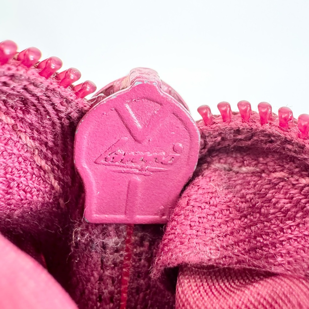 Prada Dark Pink Nylon Travel Mini Cosmetic Zip Case - Picture 8 of 12